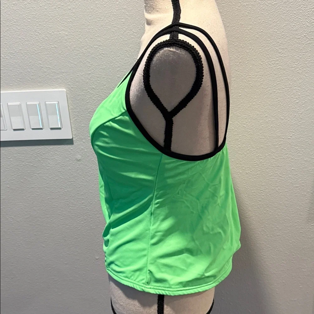 Miraclesuit Green Strappy Women's Tankini Top Size 12